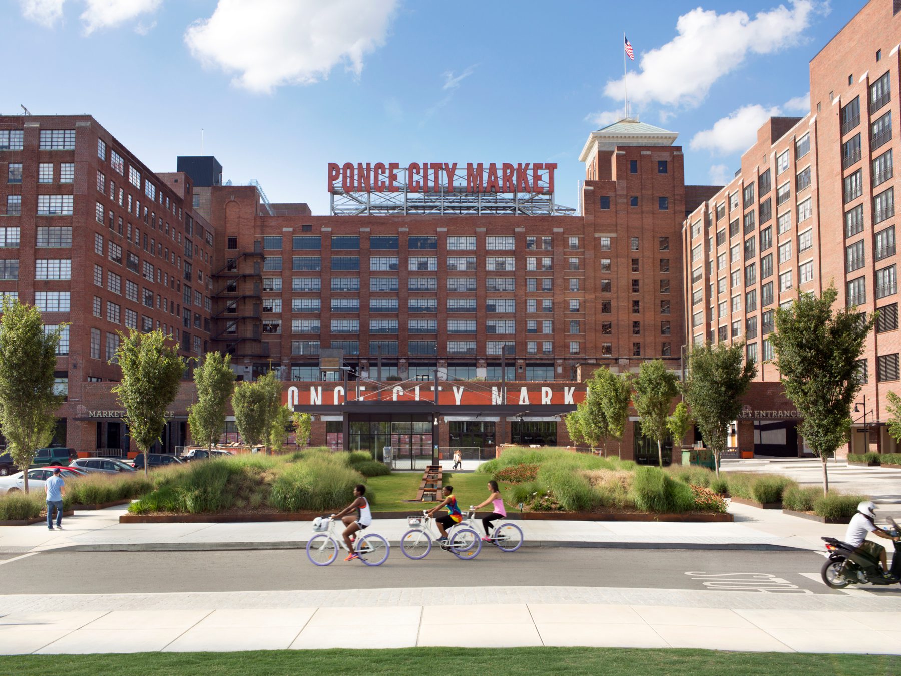 Mockup of Ponce City Market sign designed by Airspace